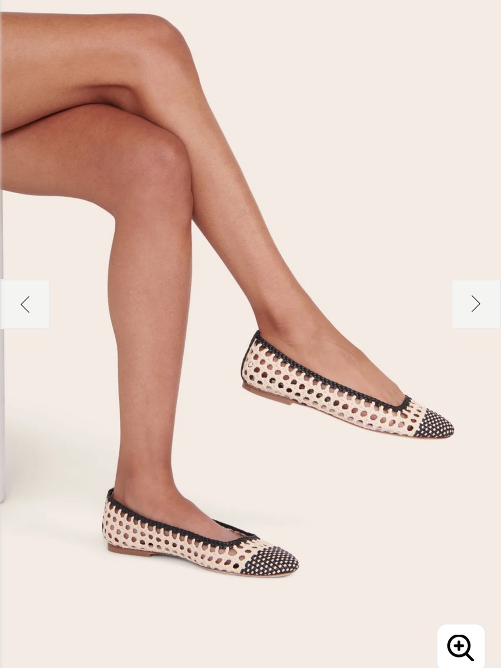 Staud Nell Crochet Ballet Flats